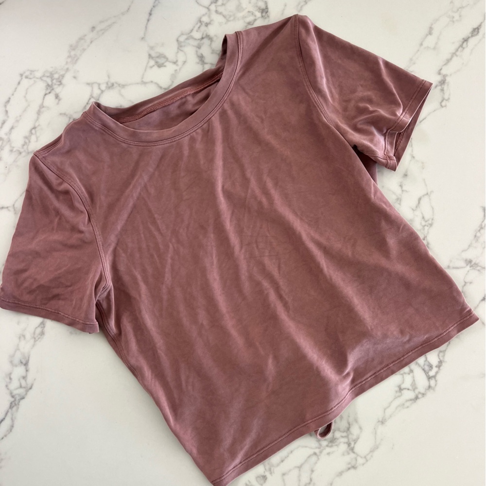 Lululemon Open Tie-Back Short Sleeve Top – Spiced Chai​​​​ - Picture 2 of 4